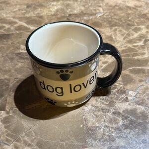 Dog Lover Black and Cream Mug